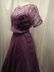 1940's Sheer Purple Short Sleeve Fit & Flare Dress and - 4