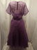 1940's Sheer Purple Short Sleeve Fit & Flare Dress and - 5