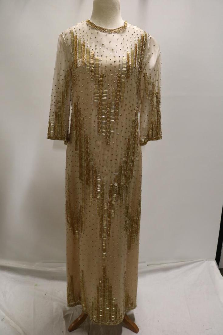Vintage Dynasty Beaded & Sequin Gown/Maxi Dress, all (1 of 6)