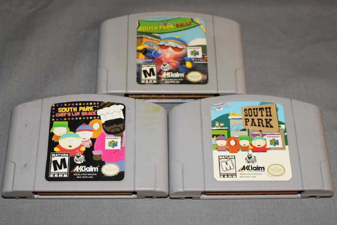 3 Nintendo 64 Southpark Games: southpark, southpark rally & southpark chiefs luv shack