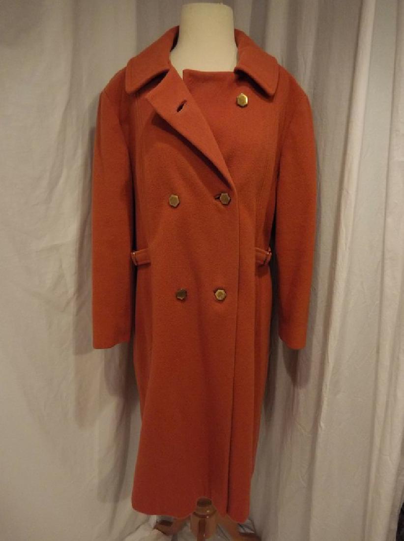 60s orange wool coat (1 of 6)