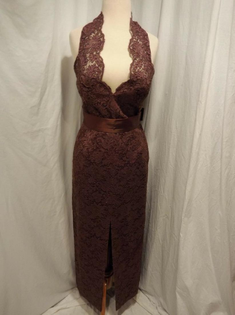 60s brown lace skirt/halter (1 of 6)