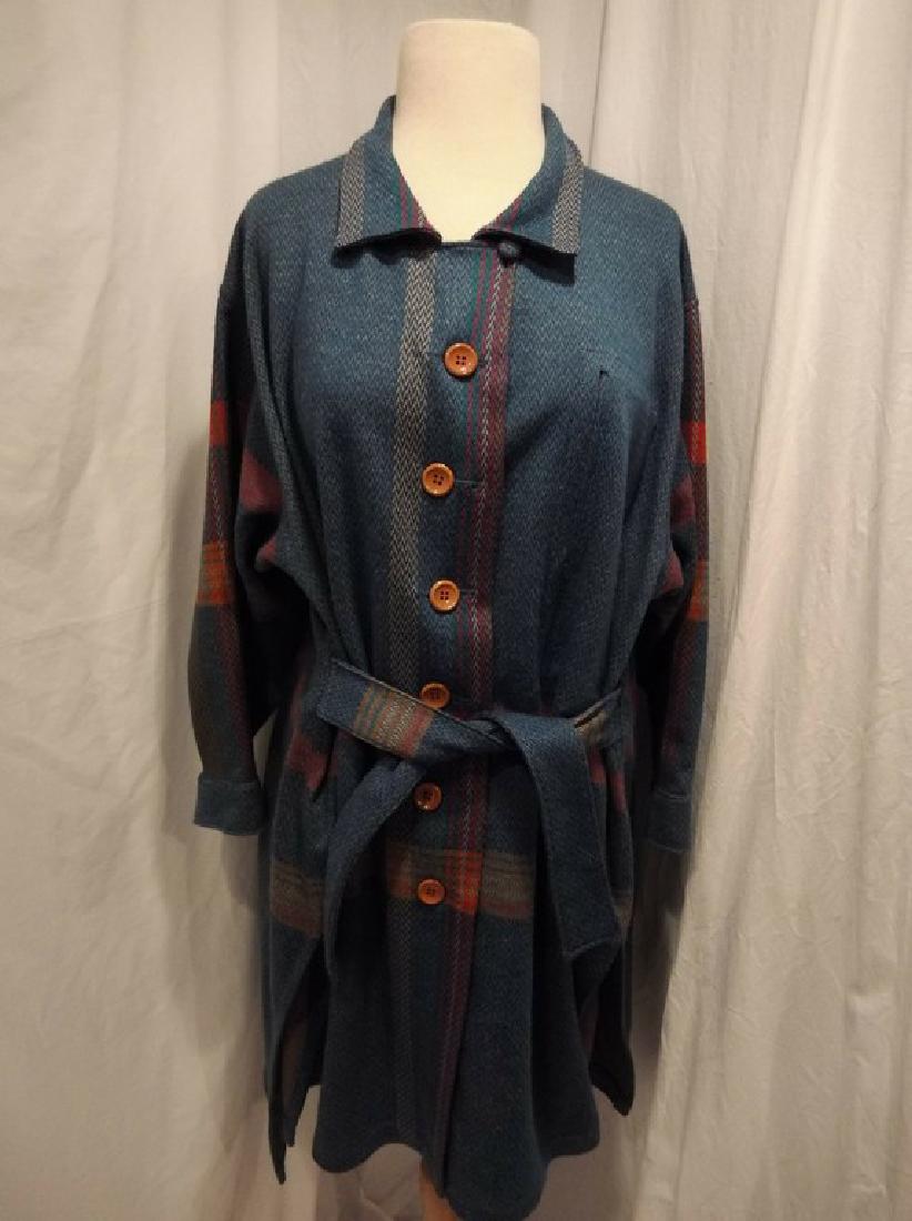 70s plaid wrap coat (1 of 5)