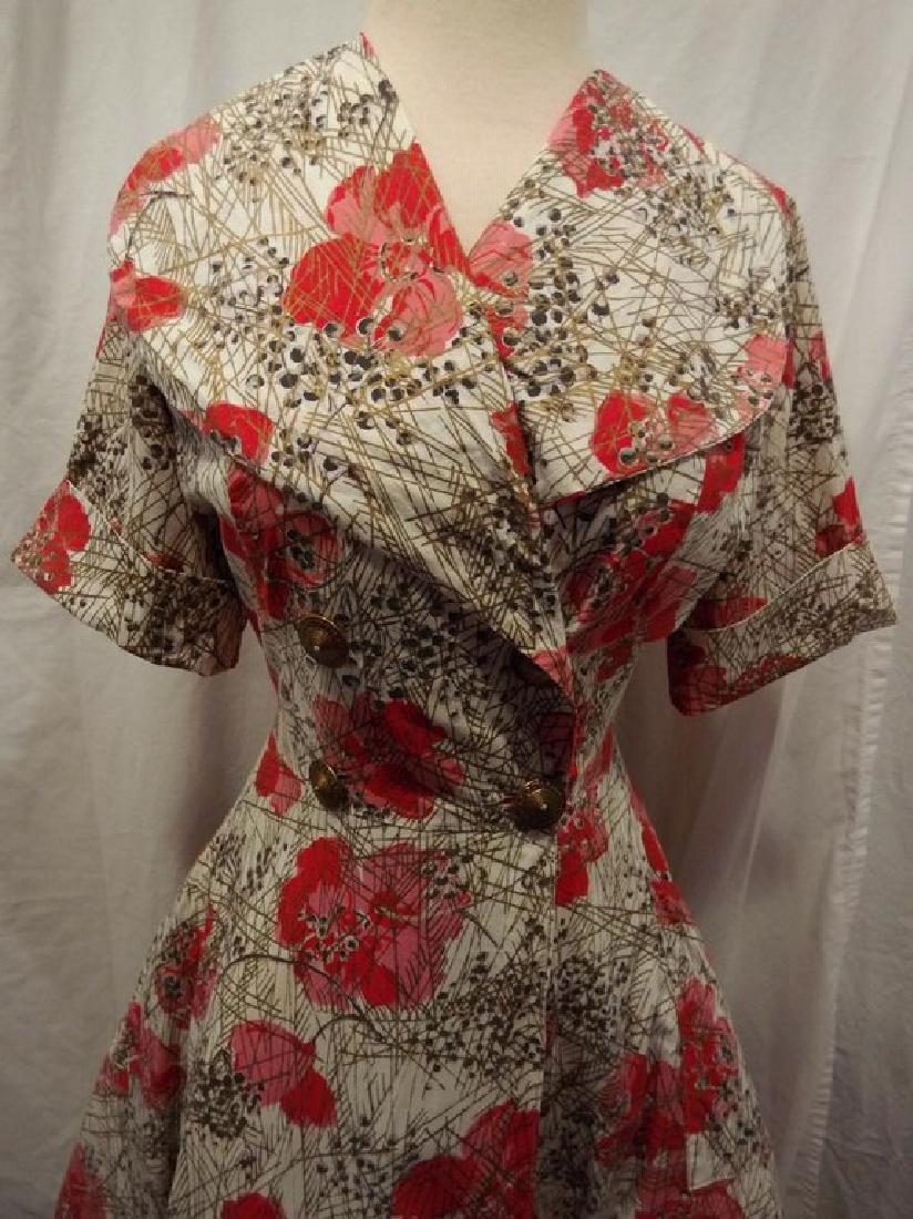 1930's Cotton full length Wrap Day Dress/Robe styled by (1 of 5)