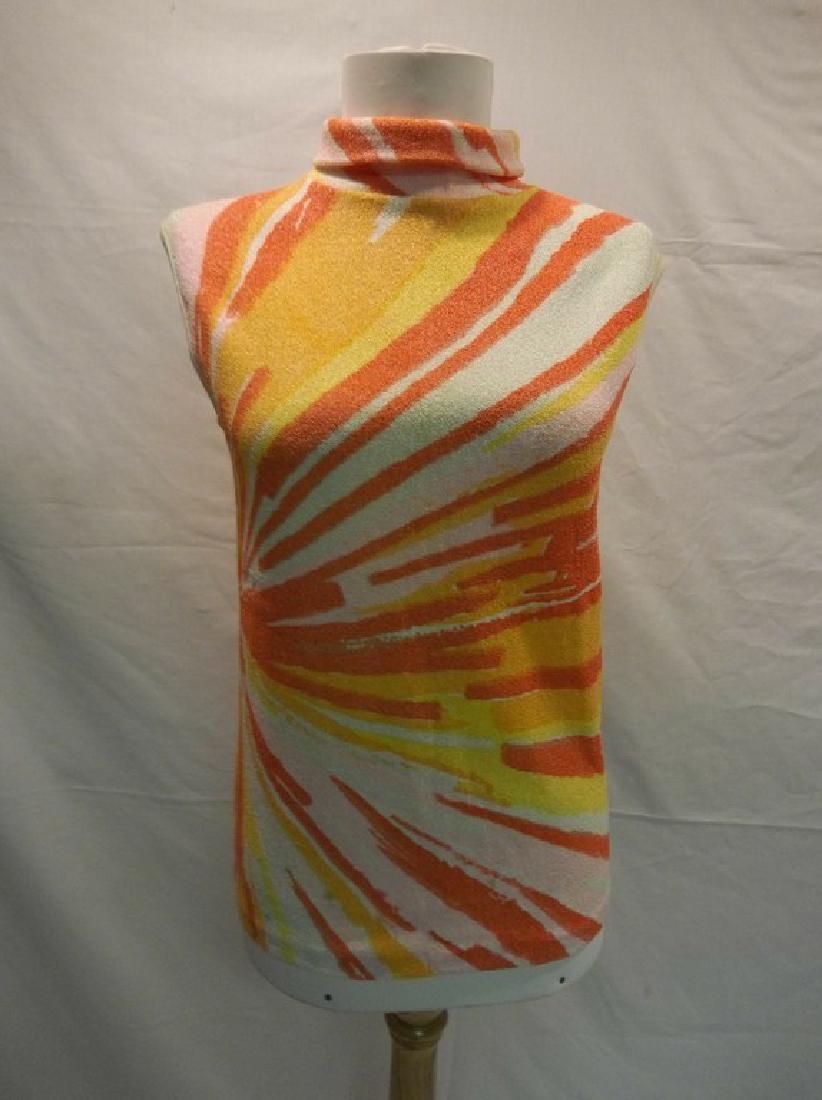 1960's Poly knit Ladies Vintage Top by Corsican made in (1 of 5)