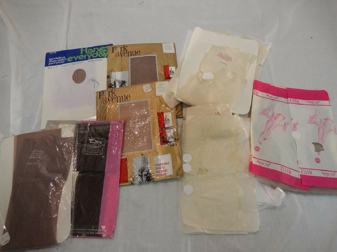 Lot of 9 pair Nylon Stockings and one pair Hanes Pantie (1 of 5)