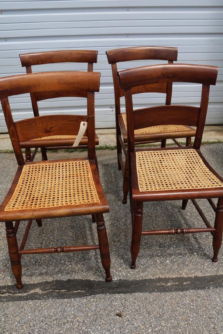 Set of 4 Antique Cane Seat Chairs, nice condition (1 of 3)
