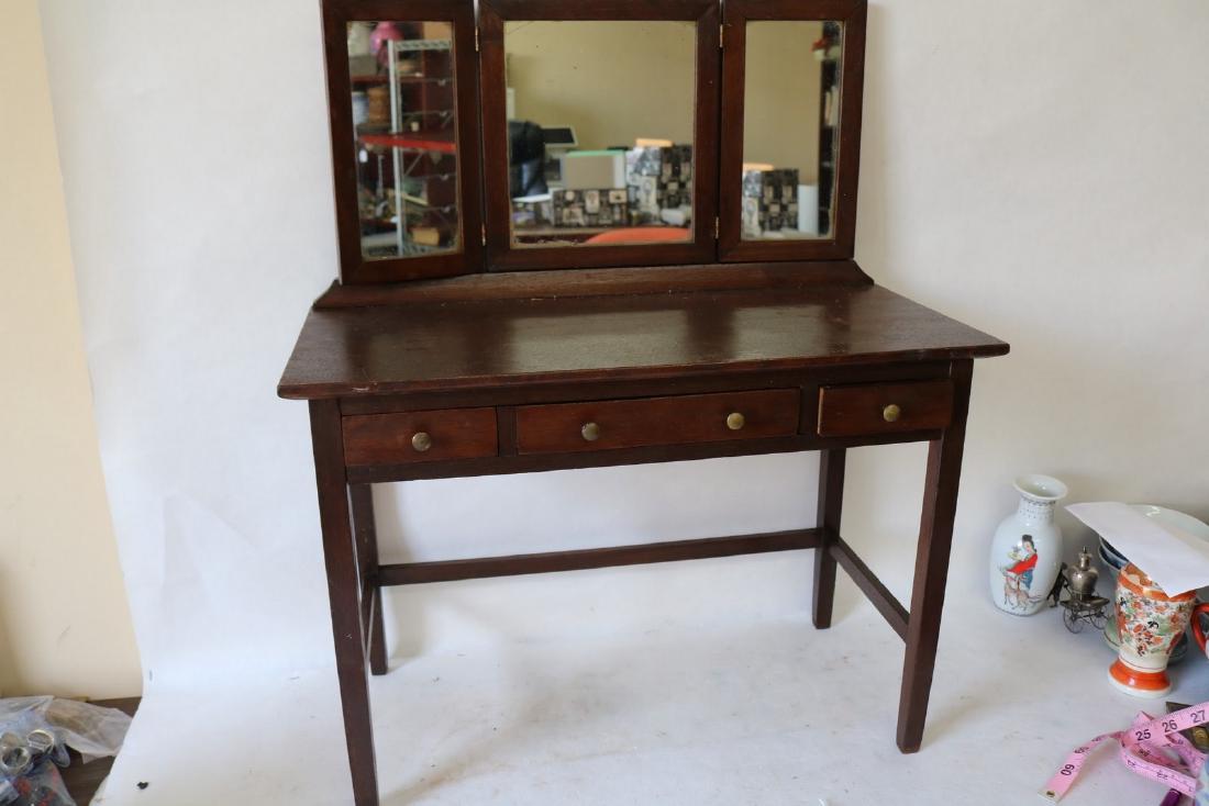 Antique Oak Doll Vanity Mission Style (1 of 3)
