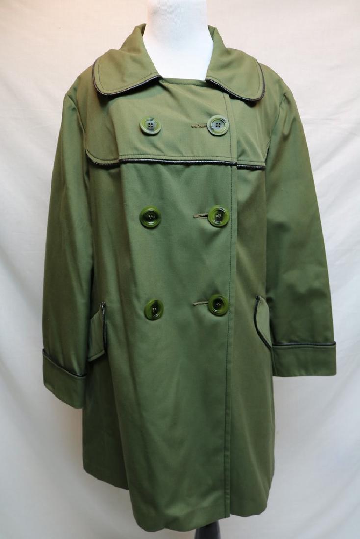 1970's Olive Green Swing Coat by Sears Fashions (1 of 5)