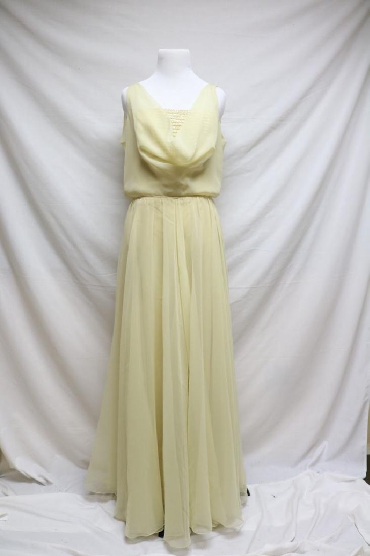 1970s deadstock chiffon evening gown (1 of 5)