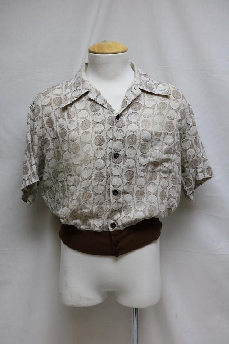 1960s mens polka dot shirt (1 of 4)