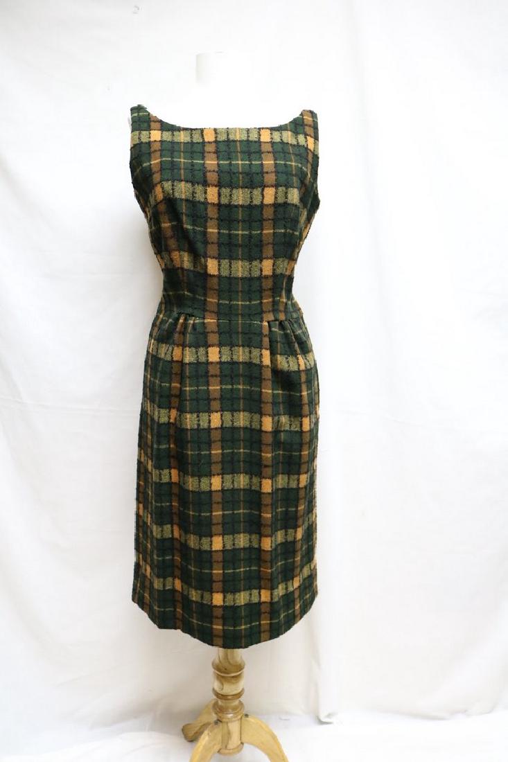 1950s wool plaid dress (1 of 4)