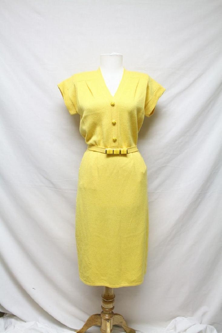 1970s Yellow St. John Knit Dress (1 of 3)