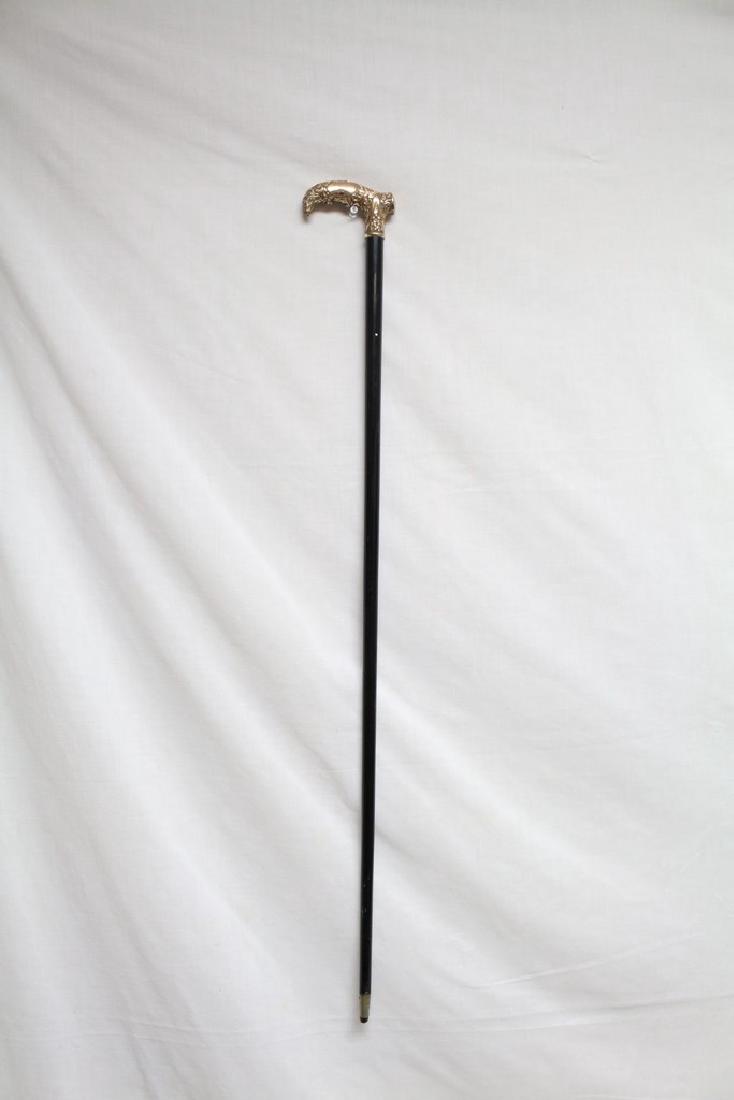 Victorian black/brass cane (1 of 4)