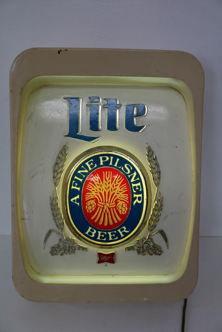 Miller Light up Advertising Sign (1 of 4)