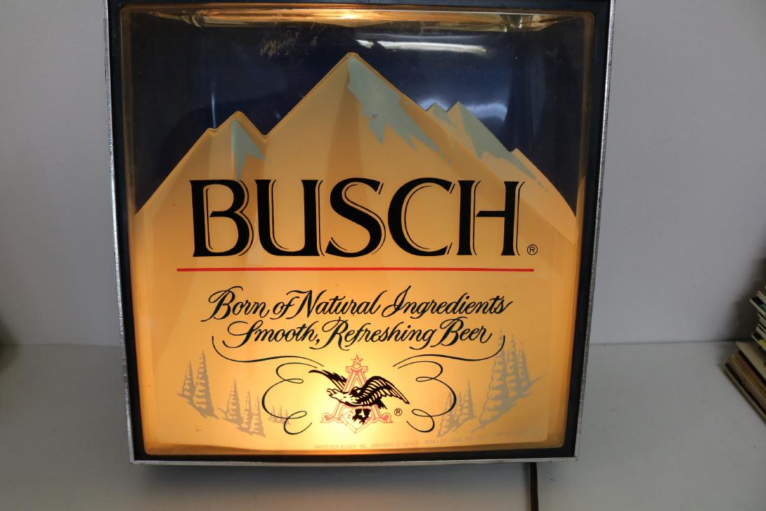 Busch Beer Light Up Advertising Sign (1 of 5)