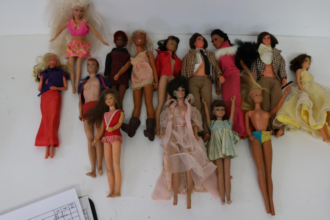 Lot of 14 Early Dolls including Barbie, Ken & Skipper (1 of 5)