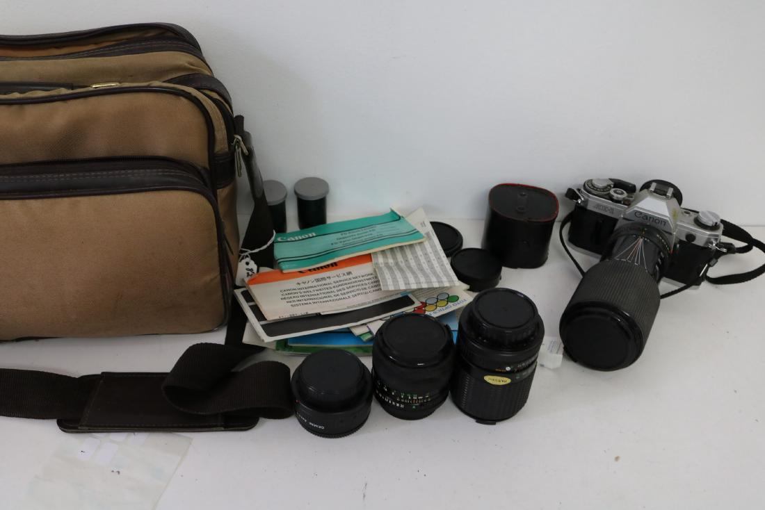 Canon AE-1 Camera Outfit with extra Lenses (1 of 6)