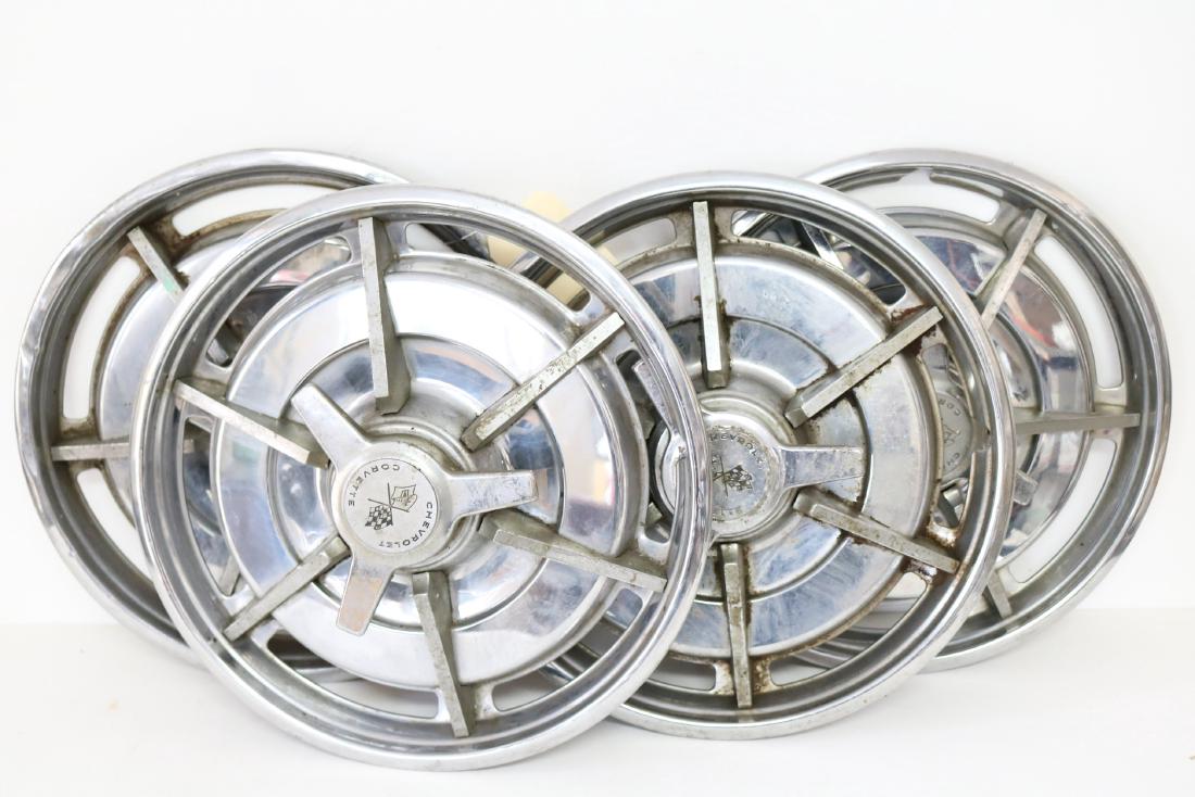 Lot of 4 Vintage Corvette Hub Caps (1 of 4)