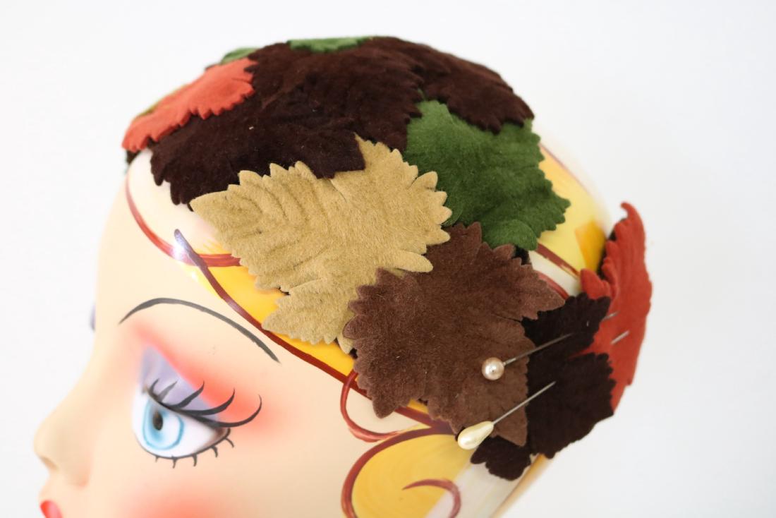 Vintage Leaf Half Hat (1 of 3)