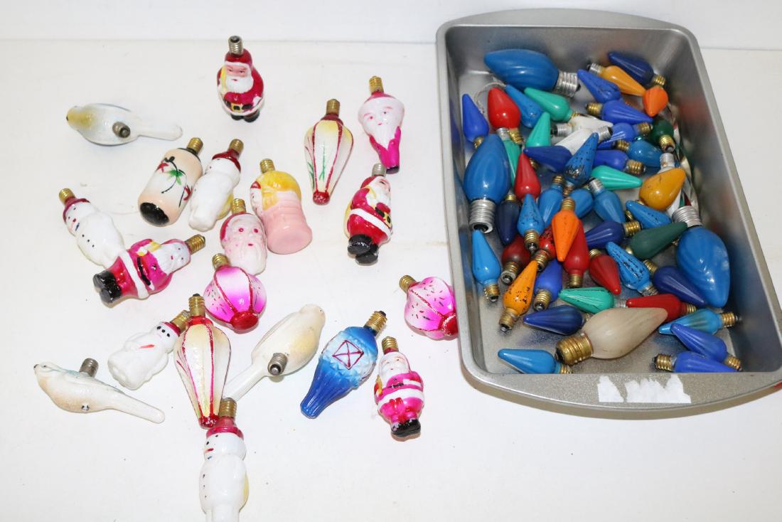 Lot of Vintage Figural Christmas Bulbs (1 of 5)