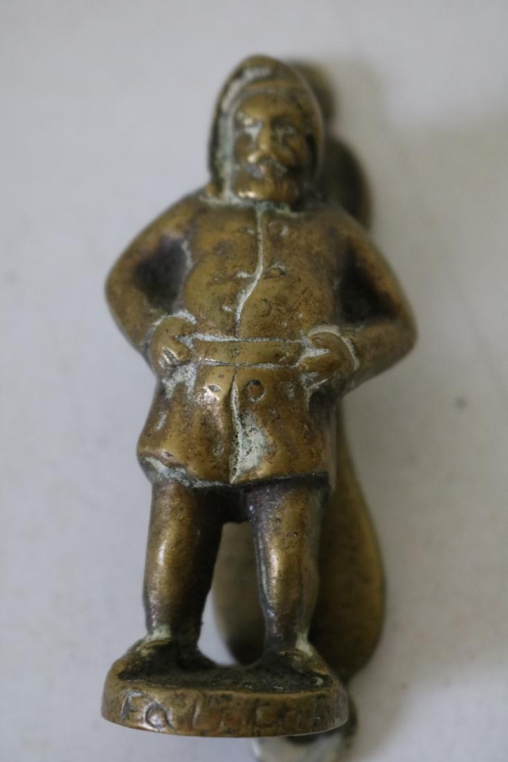 Vintage Santa Clause Brass Door Knocker (1 of 4)