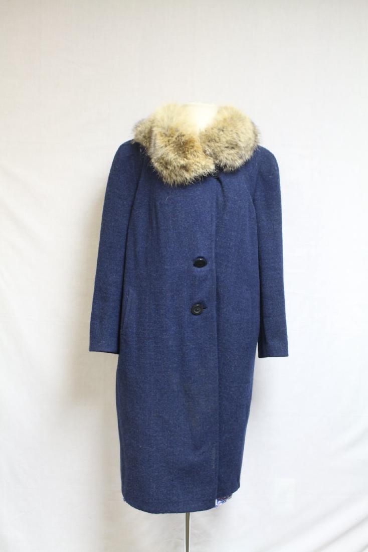 1940s Fur Collar Wool Coat (1 of 5)
