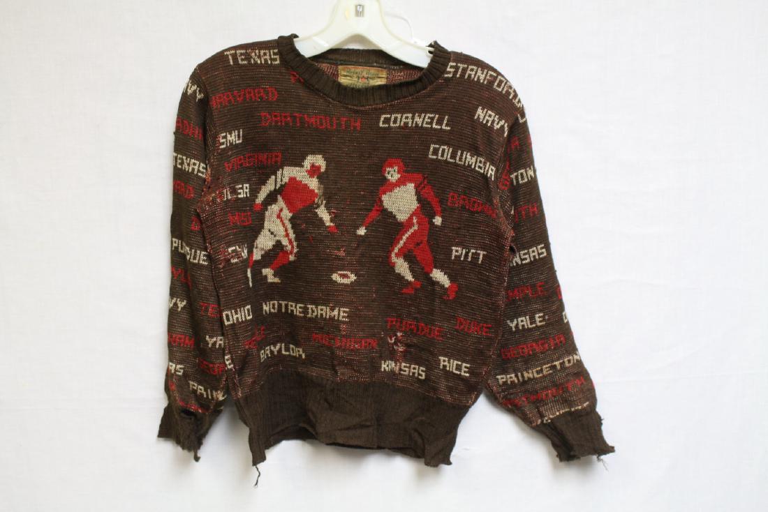 1940s Boys College Football Sweater (1 of 5)