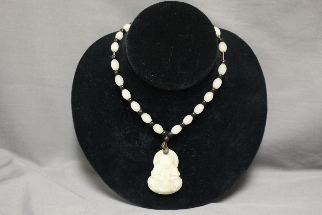 Vintage Asian Carved Buddah Necklace (1 of 5)