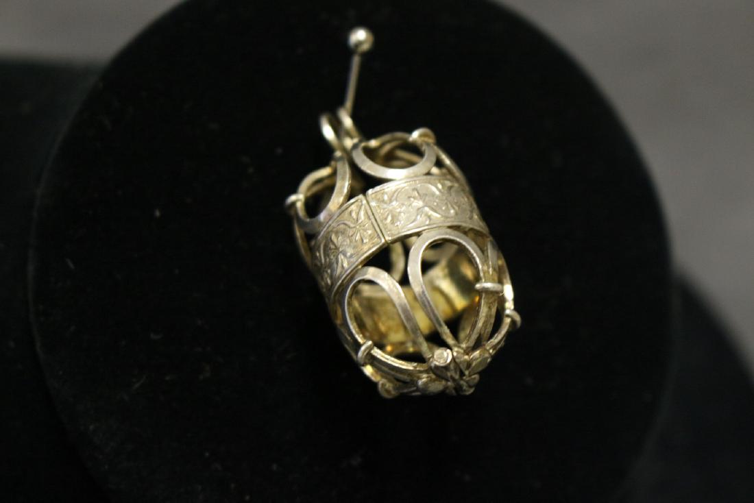 Victorian Chatelaine Cage Thimble Holder (1 of 3)