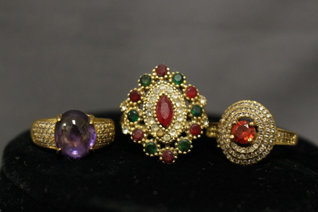 Set of Three Costume Rings (1 of 8)