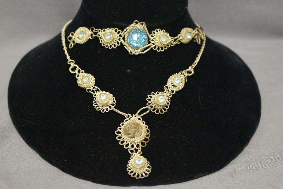 1920s Wire Necklace & Bracelet Set (1 of 5)