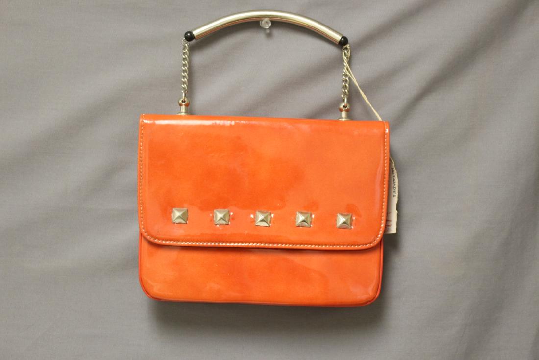 1960s Orange Patent Handbag (1 of 5)