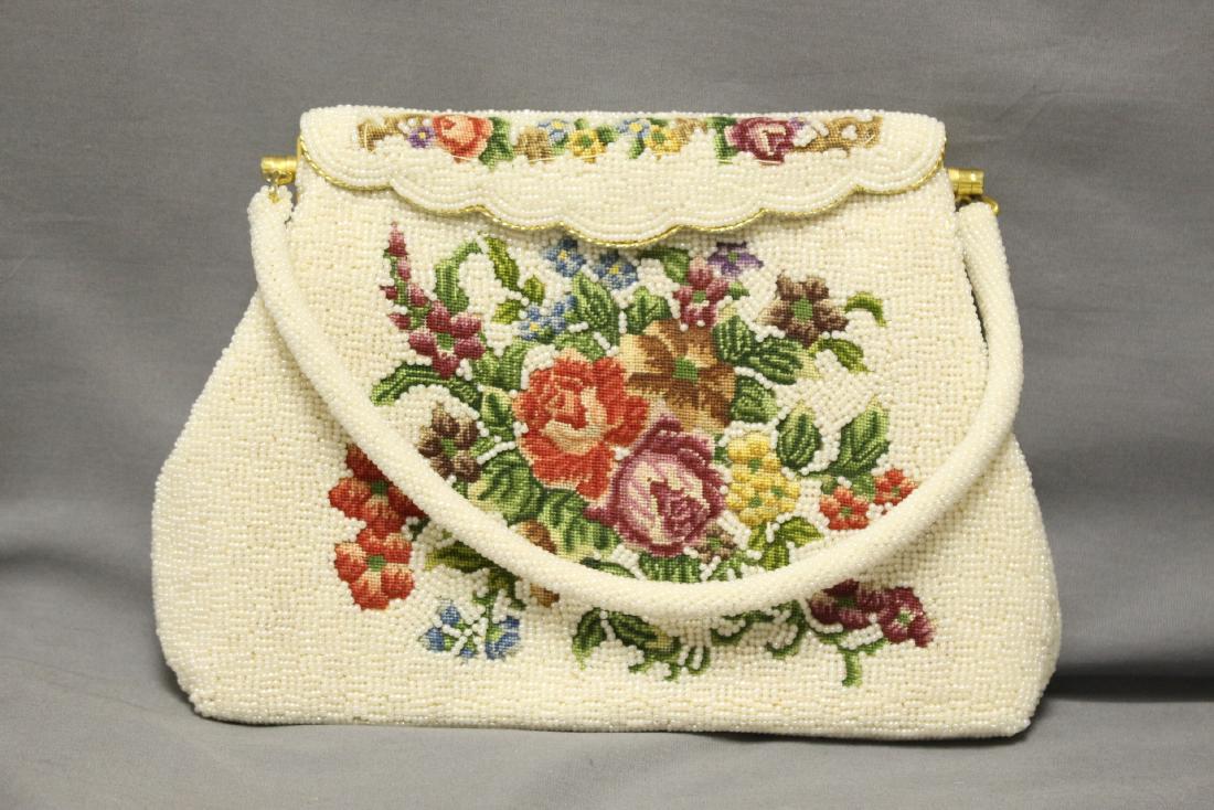 1950s Beaded Needlepoint Purse (1 of 4)