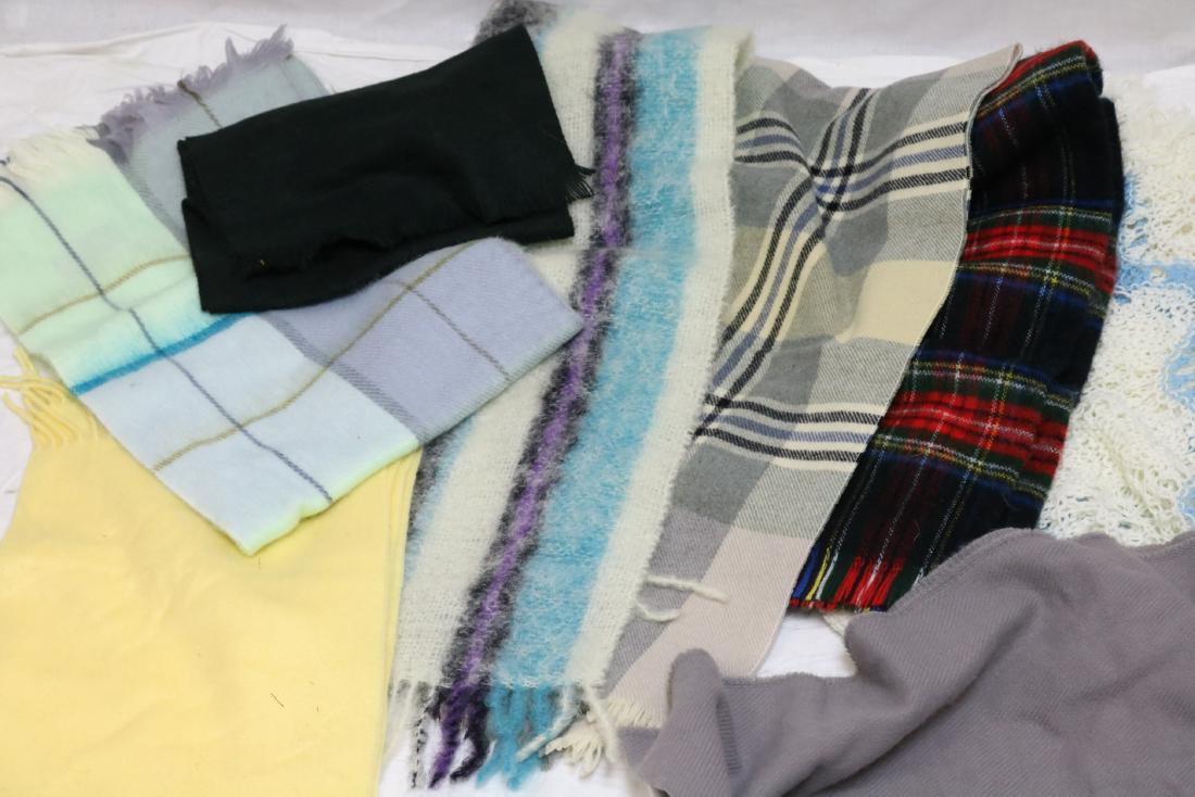 Lot of 8 Vintage Wool and Knit Scarves/Wraps (1 of 7)
