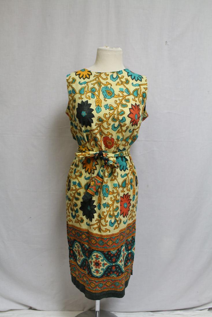 1960s Block Print Dress (1 of 4)