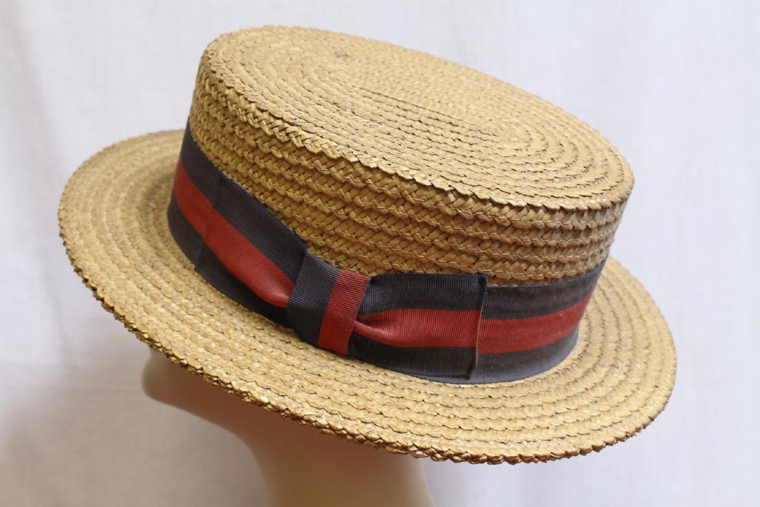 Men's Vintage Ponte Rialto Venice Straw Boater Hat