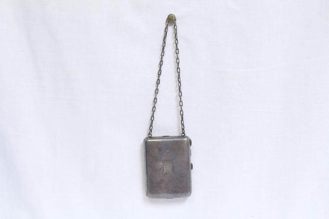 Ladies Vintage Sterling Compact Purse Cigarette Holder (1 of 6)