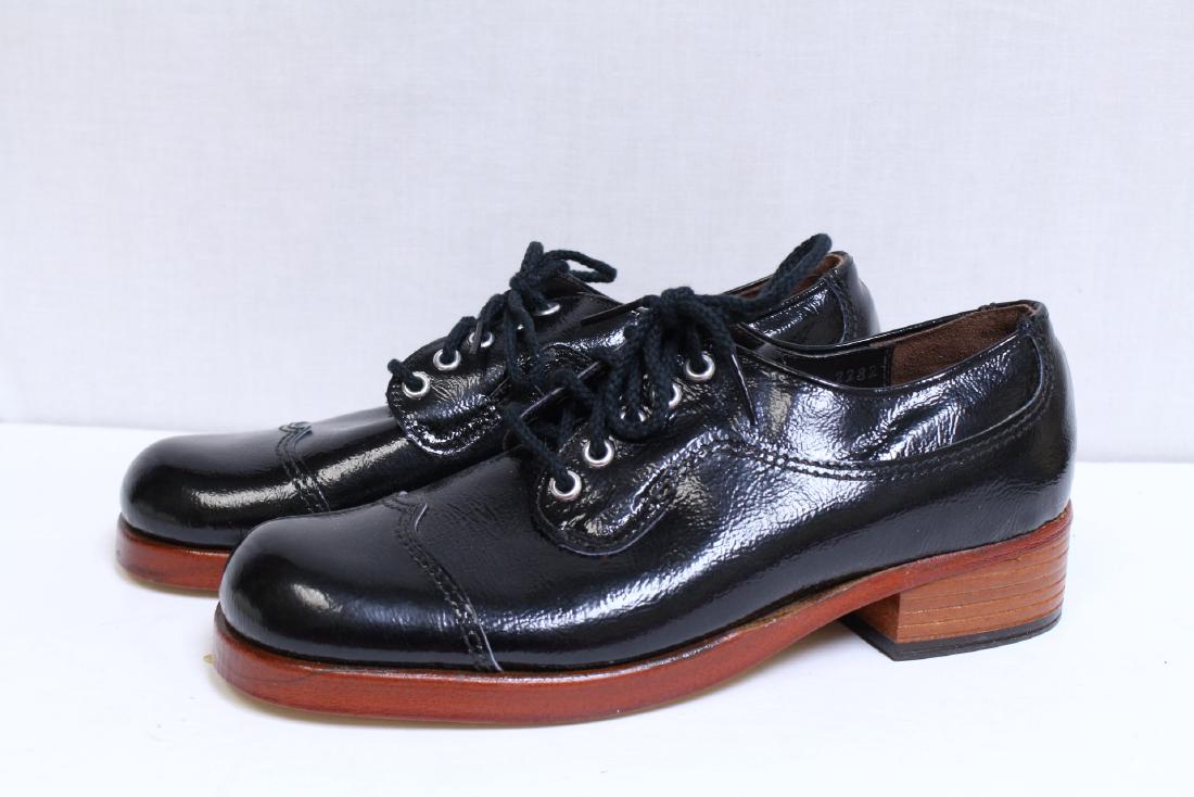 Vintage 1970s Patent Leather Platform Shoes (1 of 5)