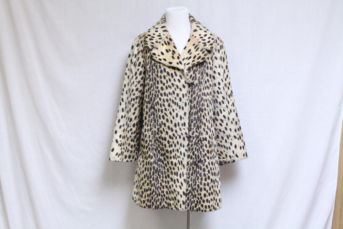 Vintage 1960s Faux Leopard Coat (1 of 4)