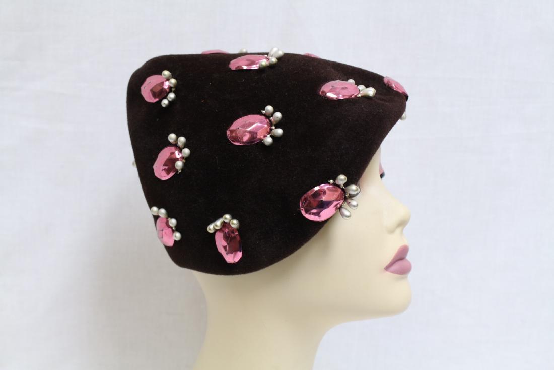 Vintage 1940s Beaded Hat (1 of 4)