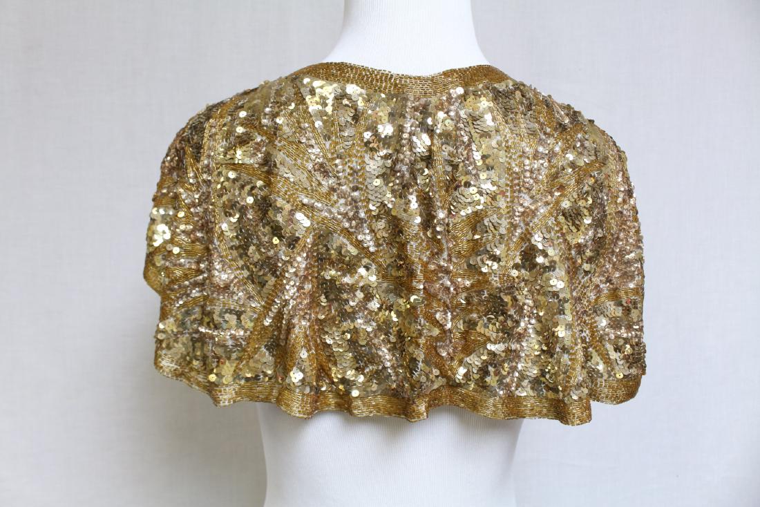 Vintage 1930s Beaded and Sequined Caplet (1 of 5)