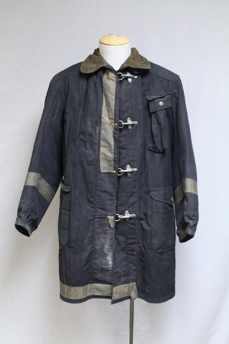Vintage 1990s Black Fireman's Coat (1 of 5)