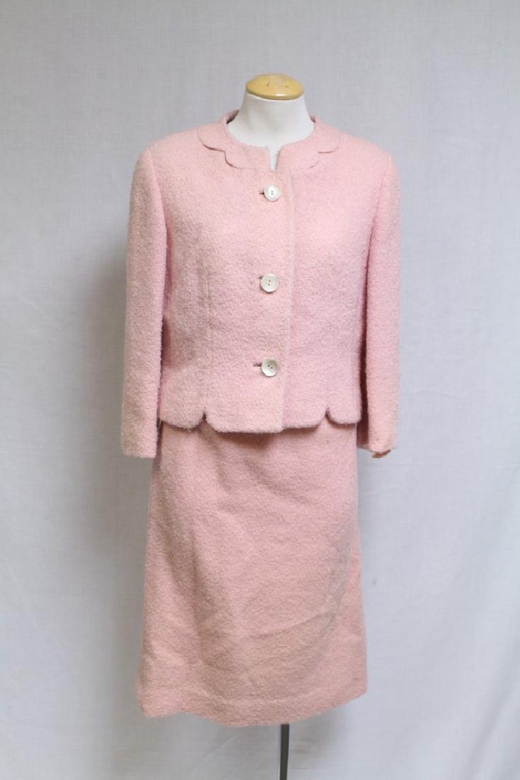 Vintage 1960s Pink Boucle Best & Co Suit (1 of 6)