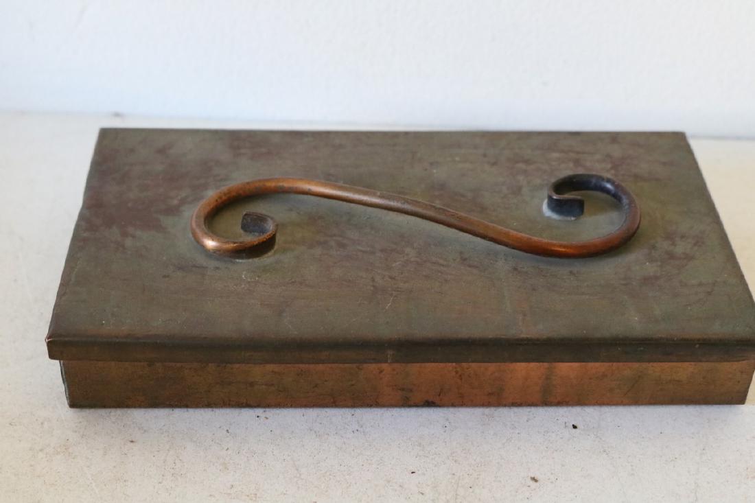 Vintage 1930's Gregorian Hammered Copper Box (1 of 4)