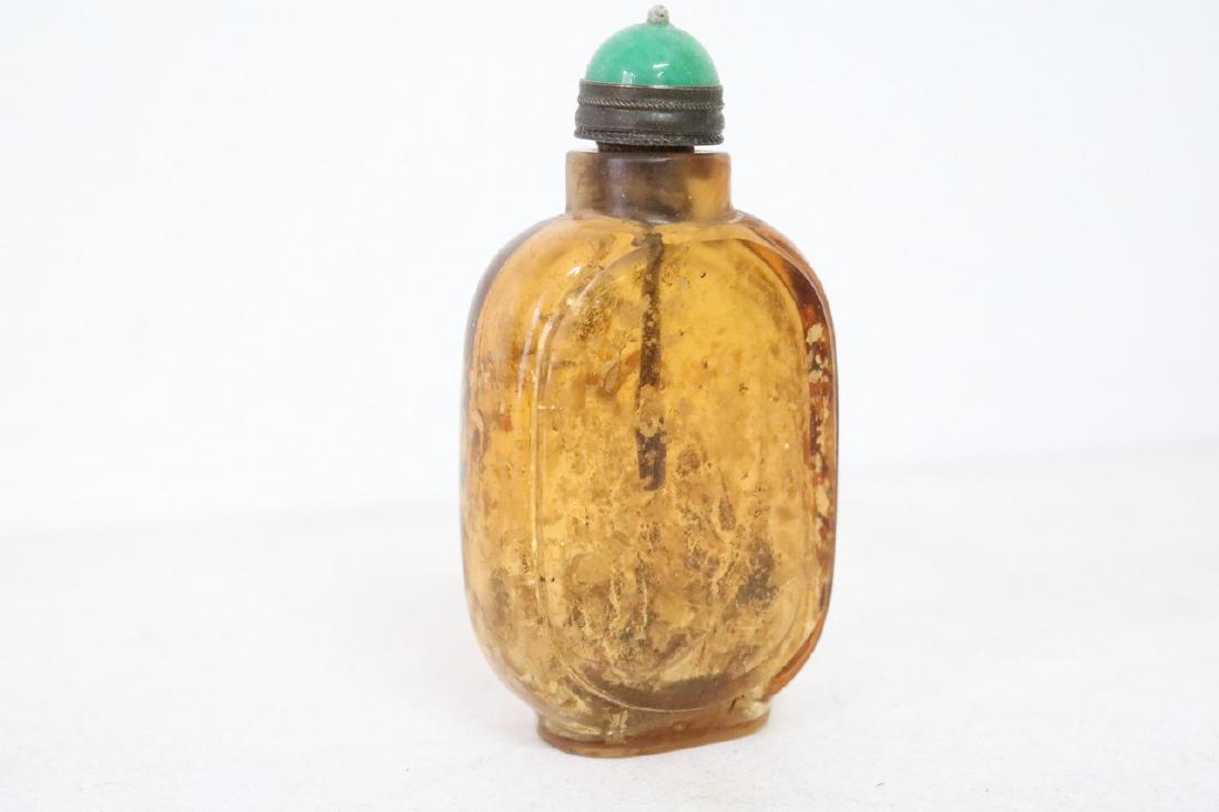 Vintage Asian Brown Snuff Bottle (1 of 4)