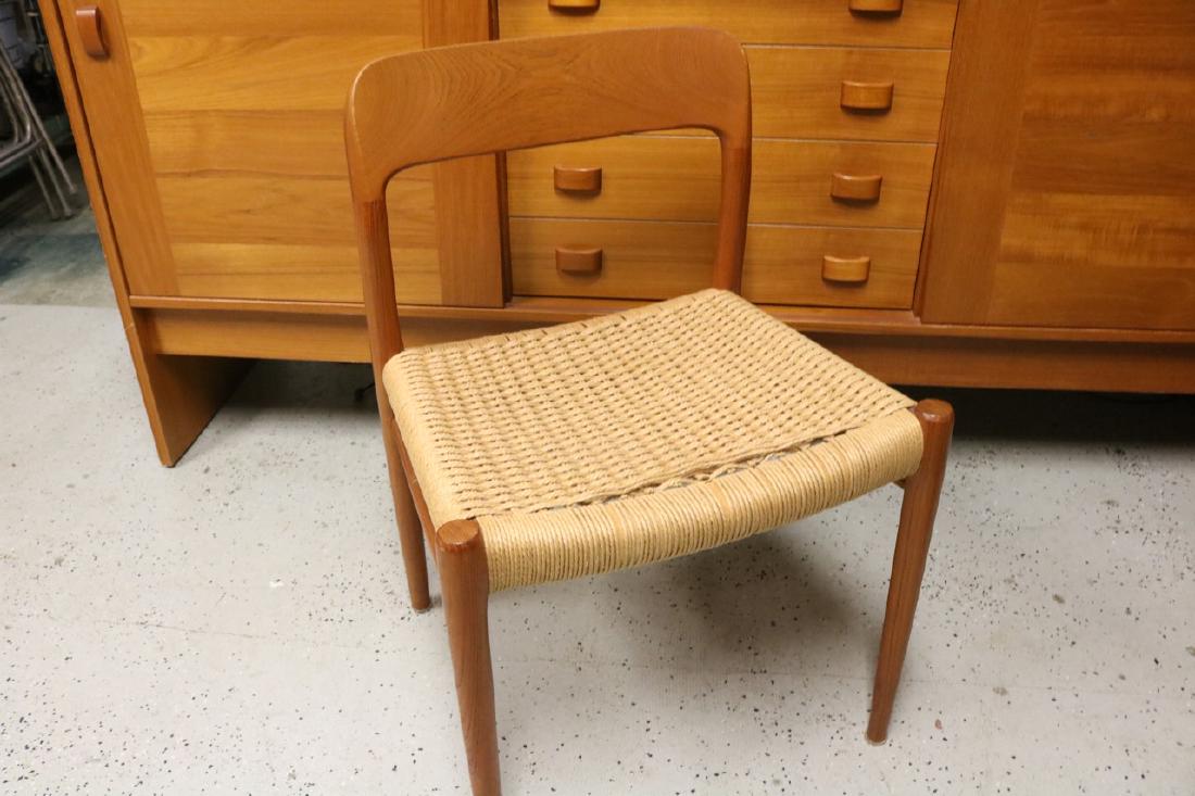Mid-Century Danish Chair with Rope Weave Seat (1 of 6)