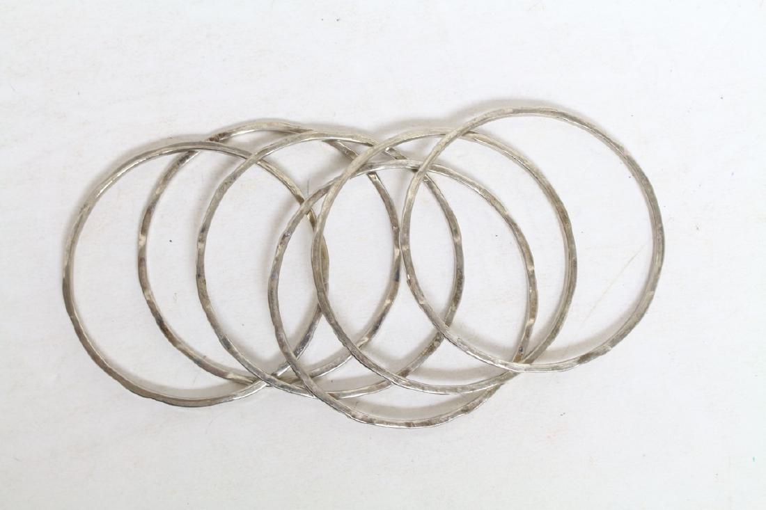 Vintage Sterling Silver Bangle Bracelets (1 of 4)