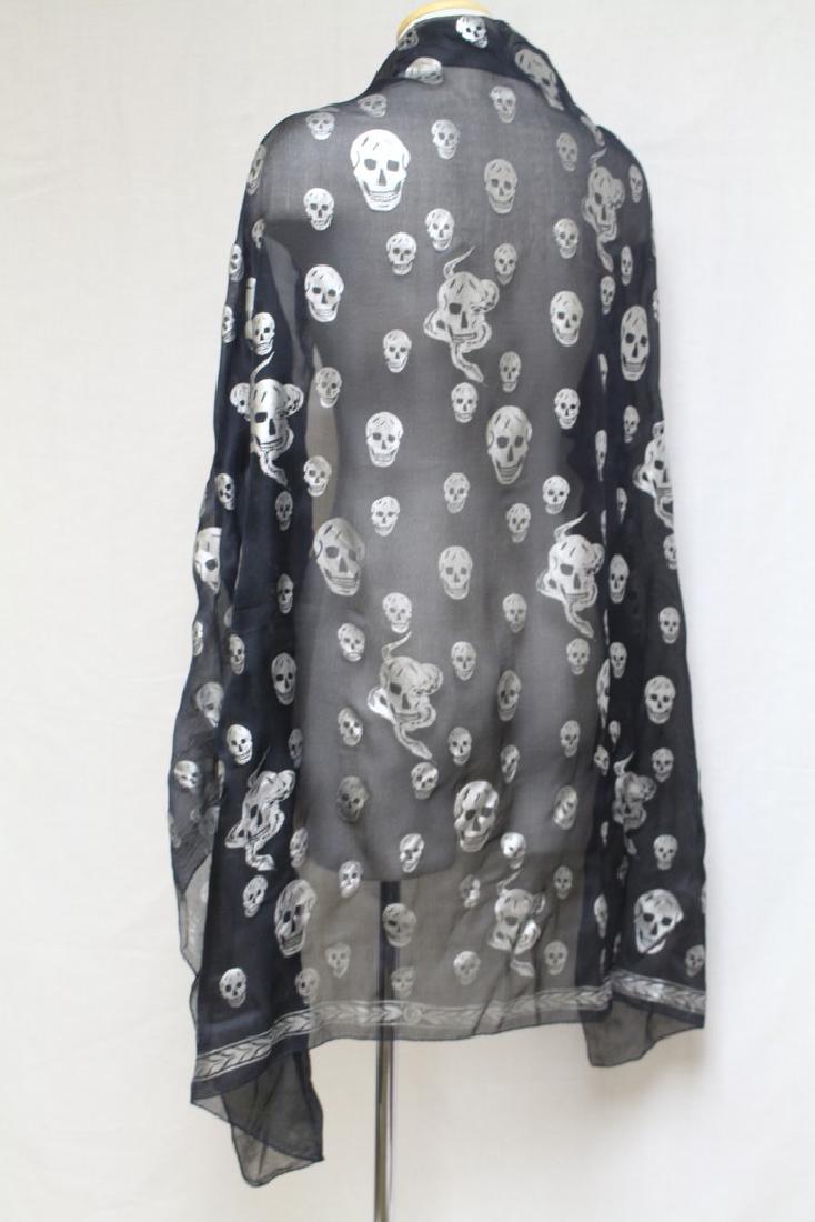 Vintage 2000s Alexander McQueen Silk Skull Scarf (1 of 4)
