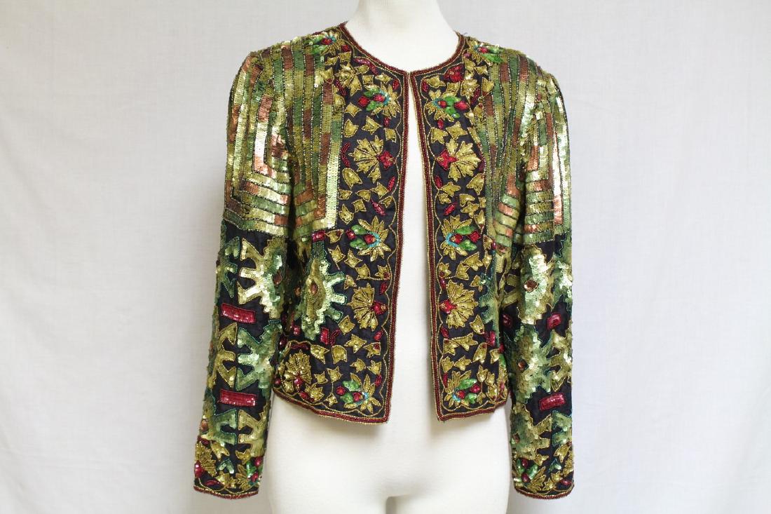 Vintage 1990s Beaded & Sequined Jacket (1 of 4)